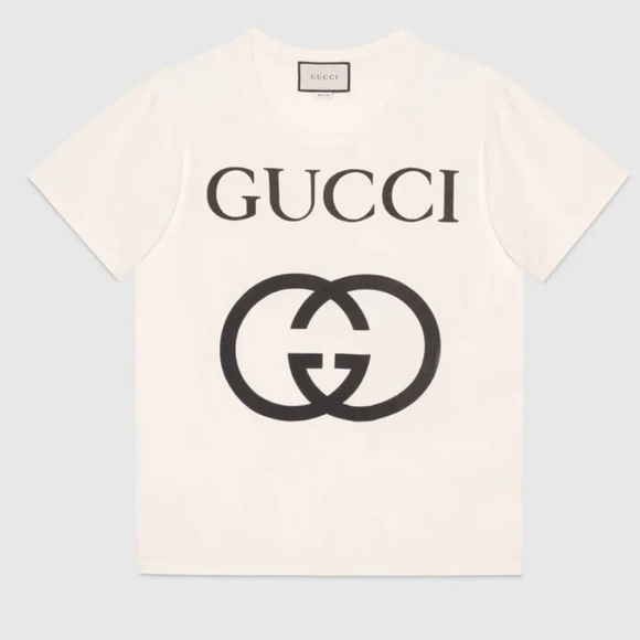 Gucci 100% Authentic Oversized T-Shirt With Interlocking G Small - Picture 7 of 7